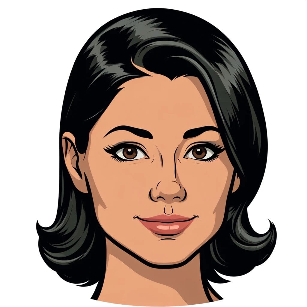 Julia Cartoon Portrait 1984