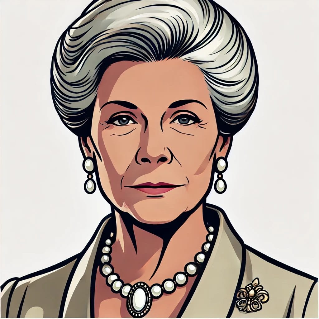 Gran Portrait Cartoon Art