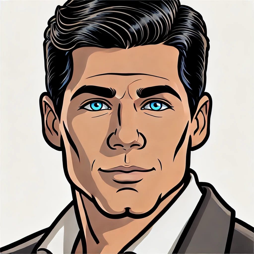 Jack Favell Portrait Cartoon Art