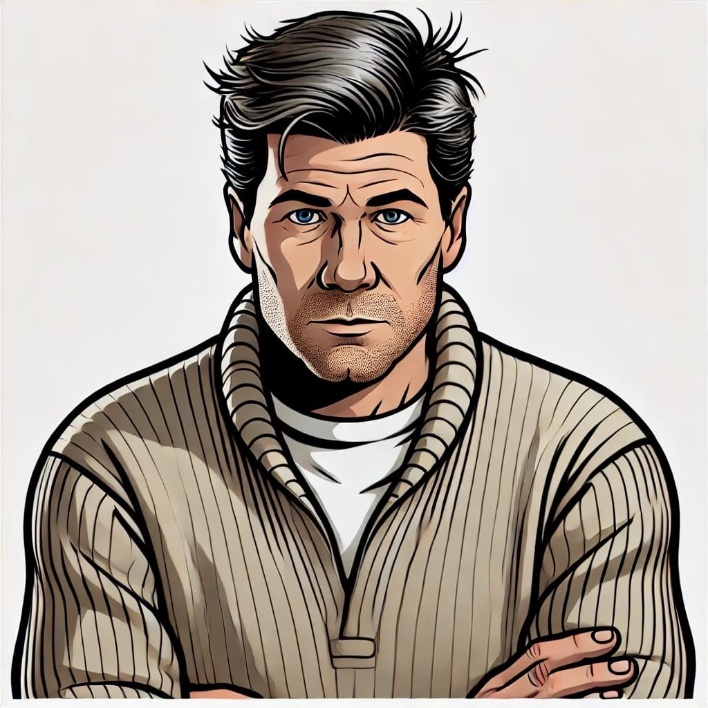 James Tabb Portrait Cartoon Art