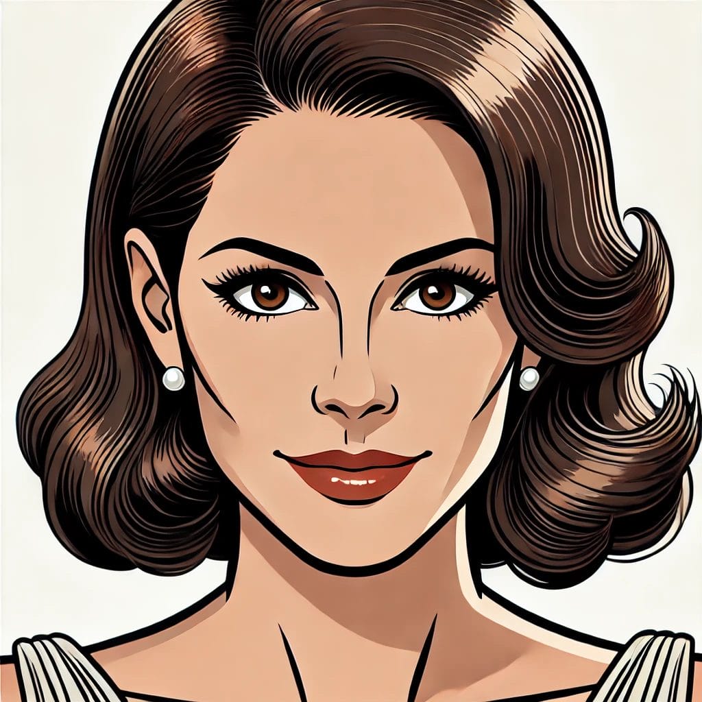 Rebecca Portrait Cartoon Art