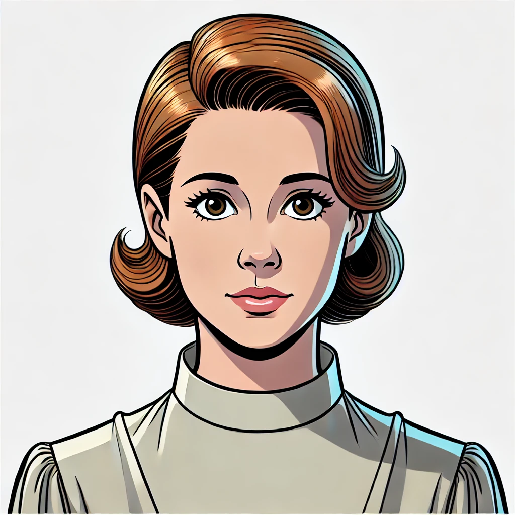 The Second Mrs. de Winter Portrait Cartoon Art