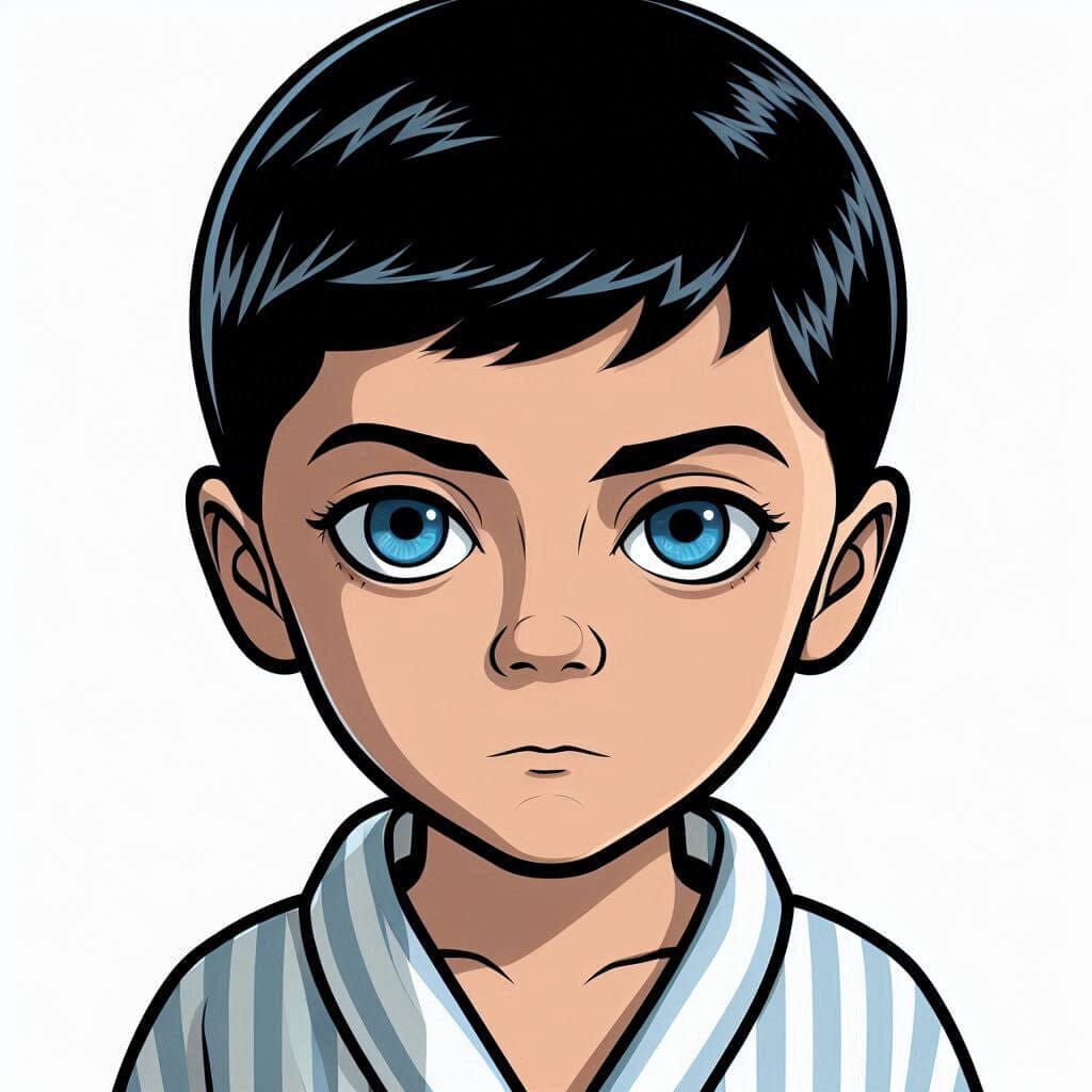 Eddie Kaspbrak Cartoon Portrait Art