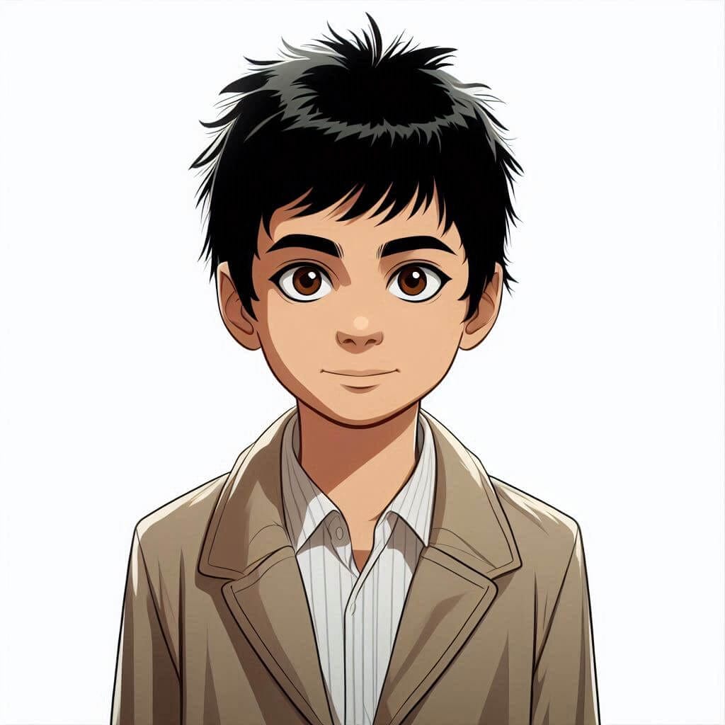 Moose Cartoon Portrait Art