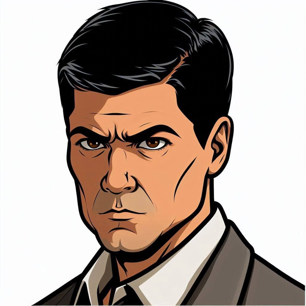 Tom Rogan Cartoon Portrait Art