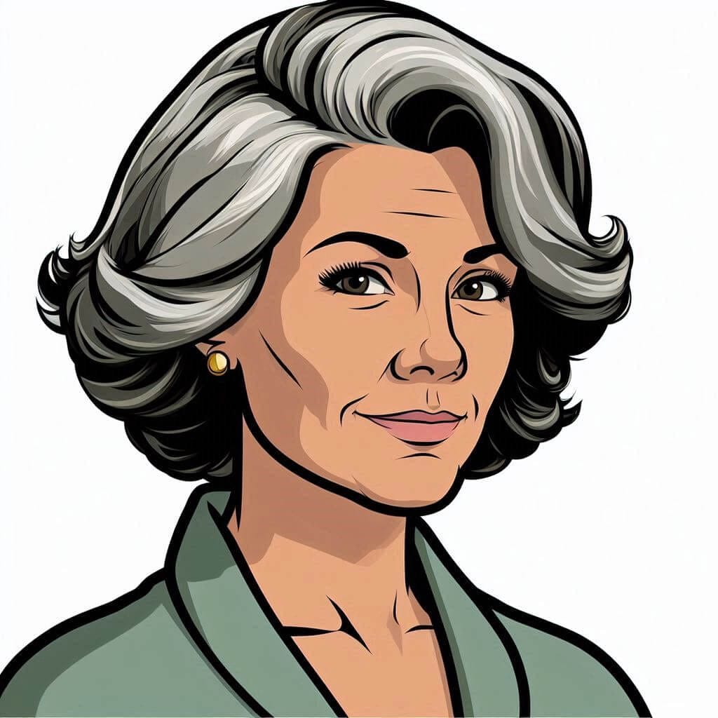 Holly Gibson Cartoon Portrait Art