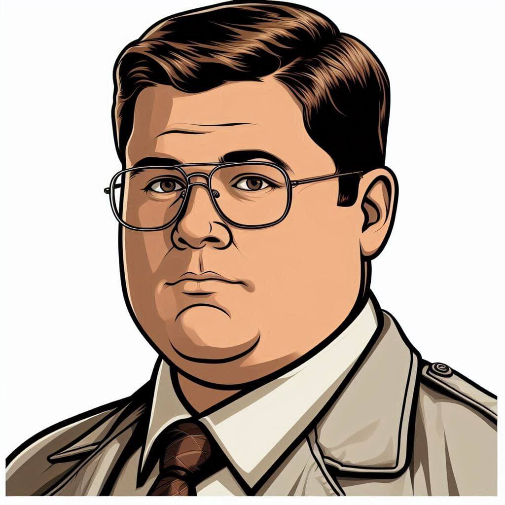 Jack Hoskins Cartoon Portrait Art