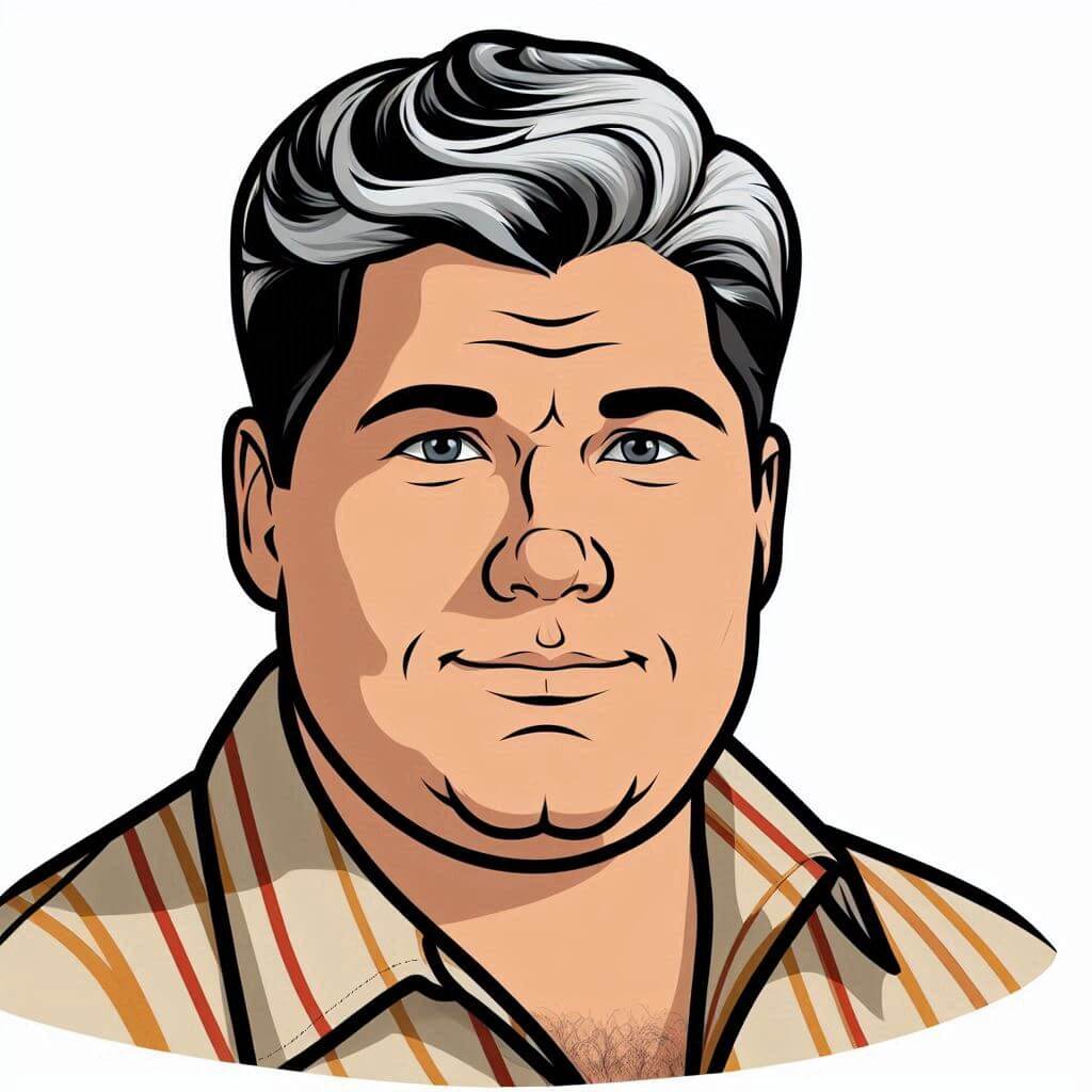 Ralph Anderson Cartoon Portrait Art