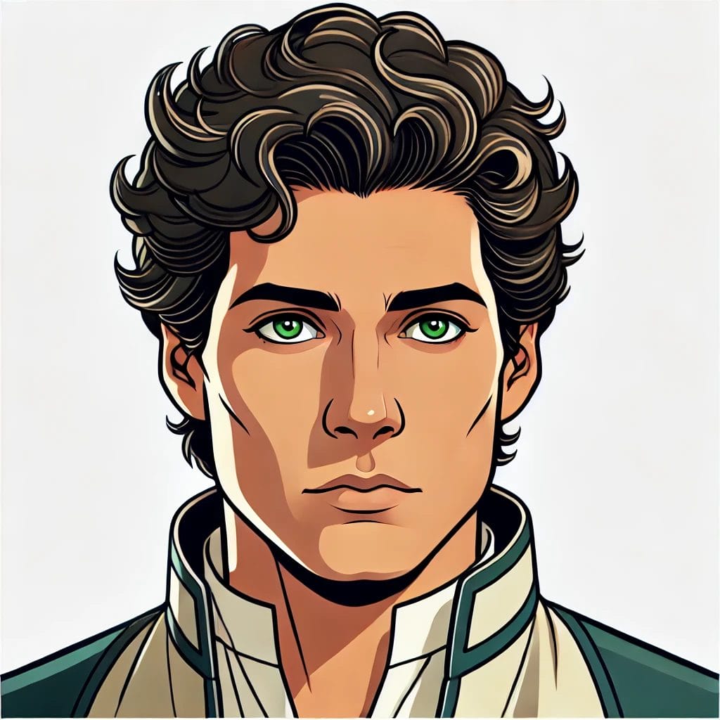 Paul Atreides Portrait Cartoon Art