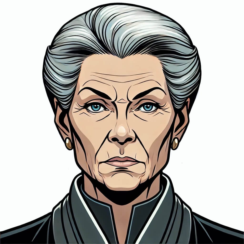 Reverend Mother Gaius Helen Mohiam Portrait Cartoon Art