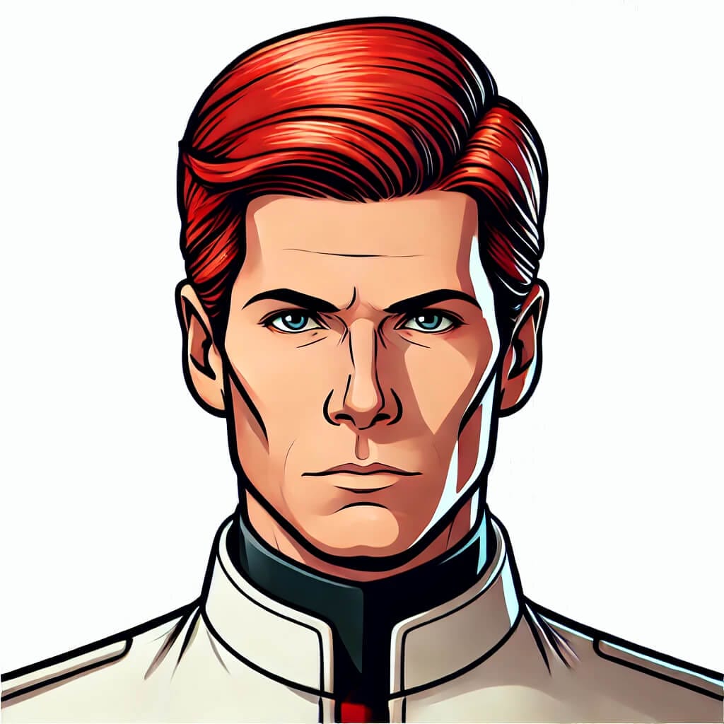 Shaddam Corrino IV Portrait Cartoon Art
