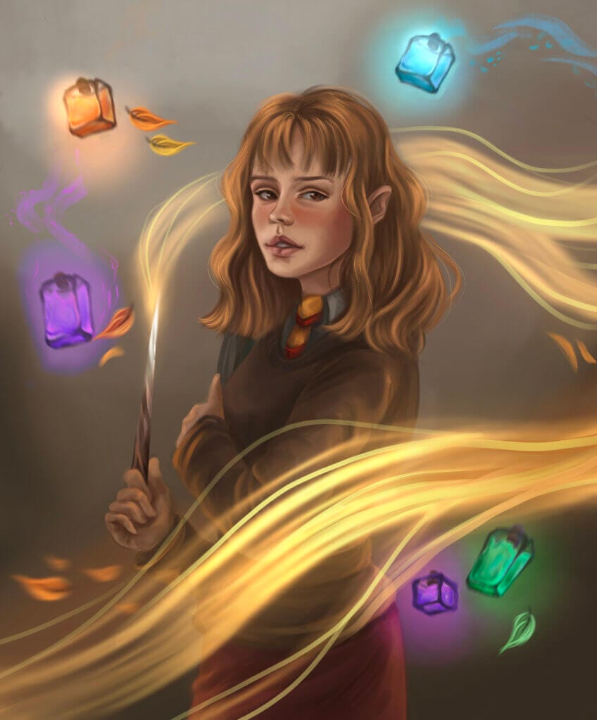 Hermione Granger Portrait Fan Art Hermione Portrait Fan Art