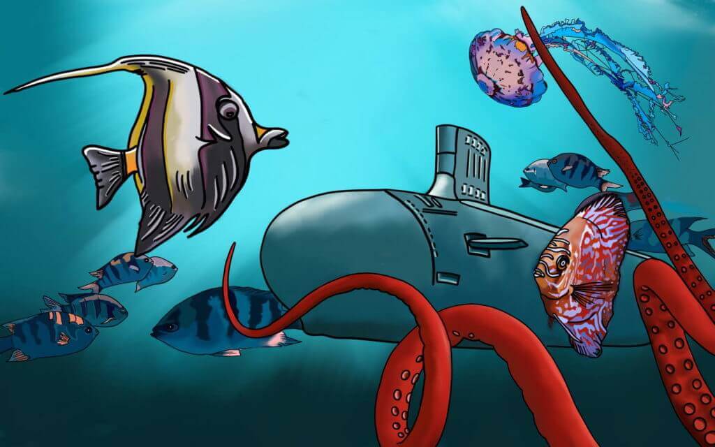 Twenty Thousand Leagues Under the Sea Digital Art