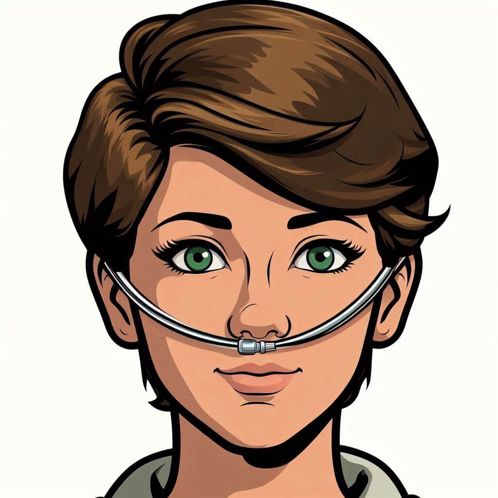 Hazel's Portrait Hazel Lancaster Cartoon Portrait Art
