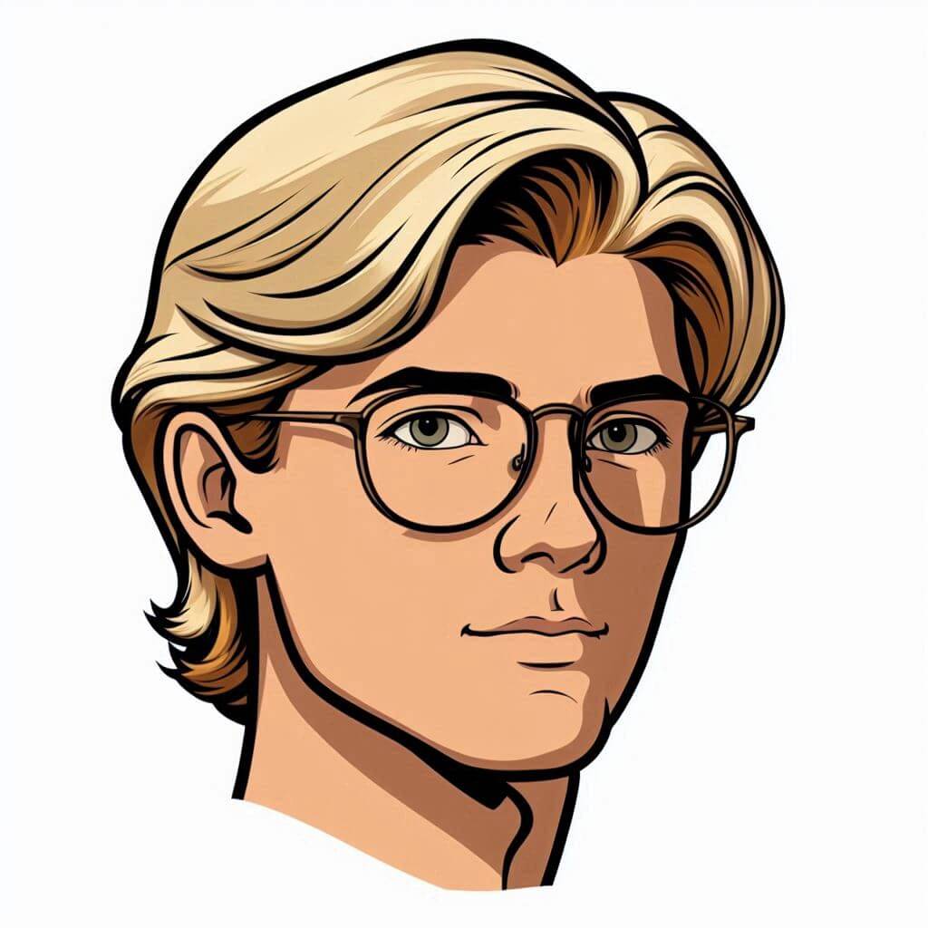 Isaac's Portrait Isaac Cartoon Portrait Art