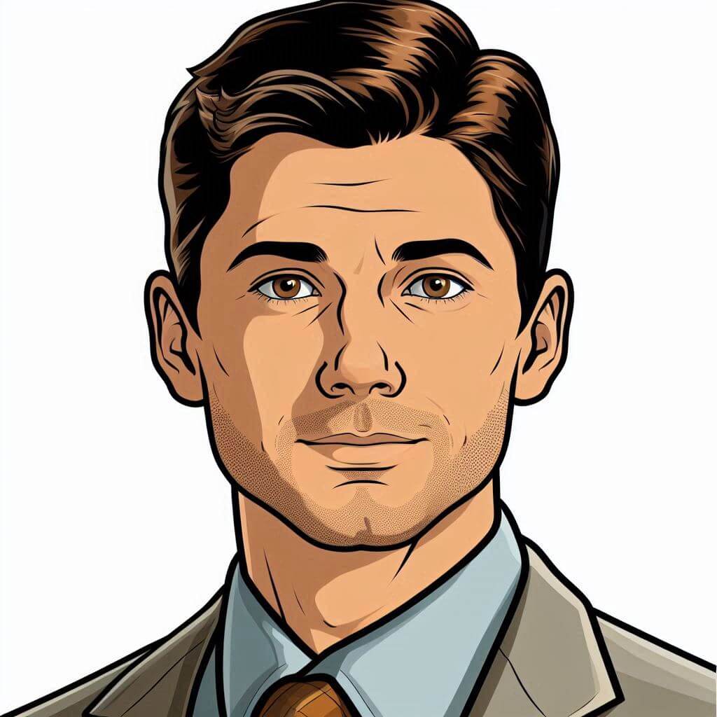 Patrick's Portrait Patrick Cartoon Portrait Art