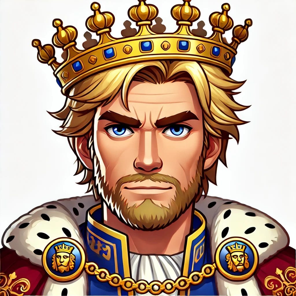 Portrait of Coraline Jones King Henry VIII Portrait Cartoon Art