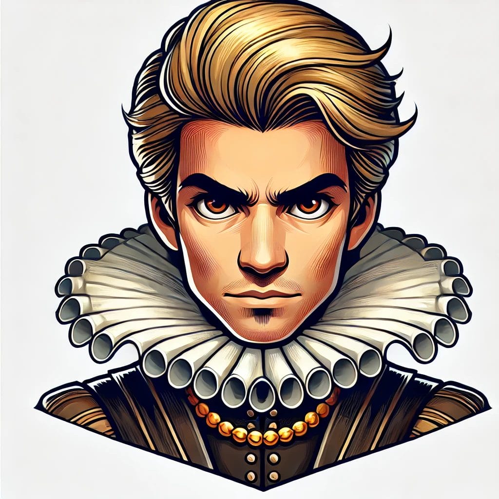 Portrait of Coraline Jones Lord Chamberlain Portrait Cartoon Art