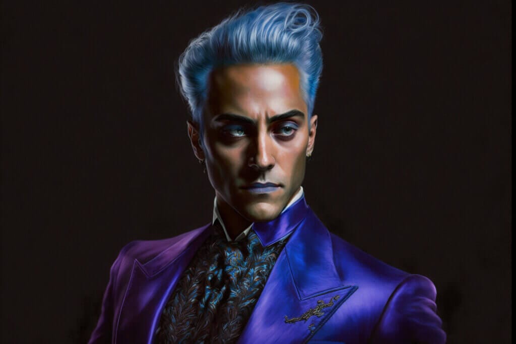 Mockingjay Characters List 12 Caesar Flickerman Portrait Art