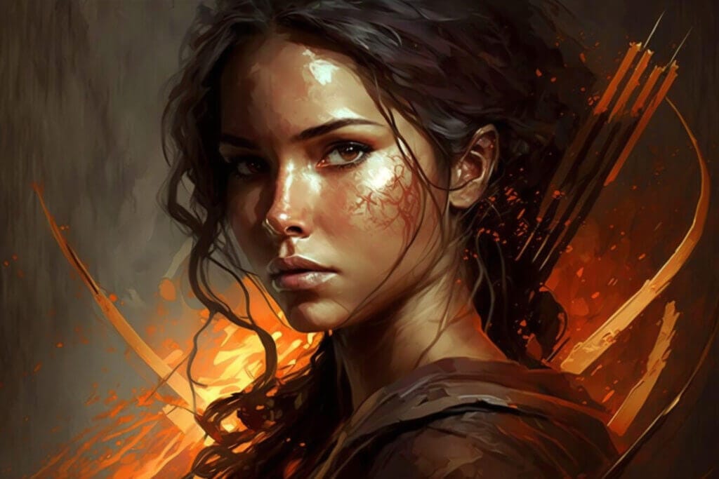 Mockingjay Characters List 1 Katniss Everdeen Portrait Art