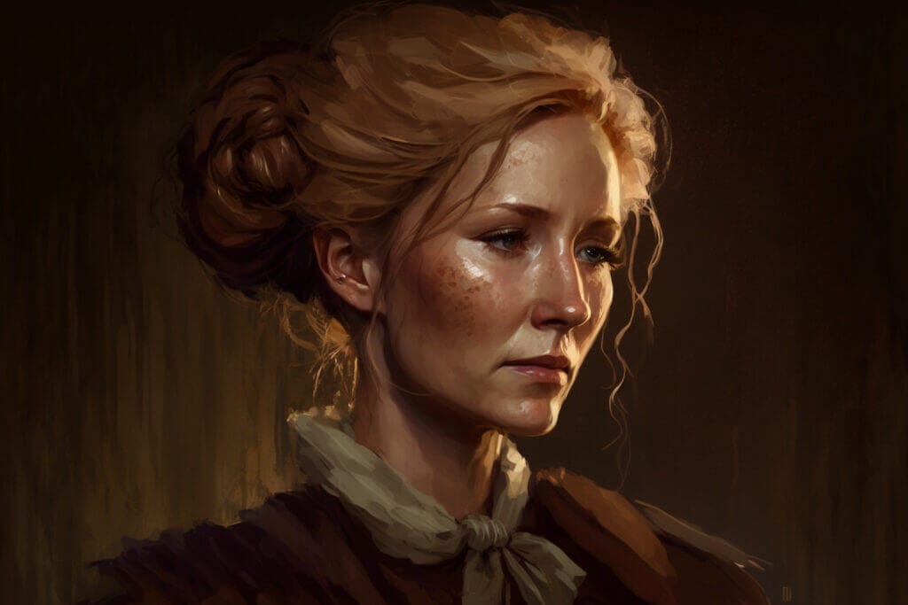 Katniss' Mother Portrait Art