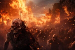 World War Z by Max Brooks Book Cover Illustrated