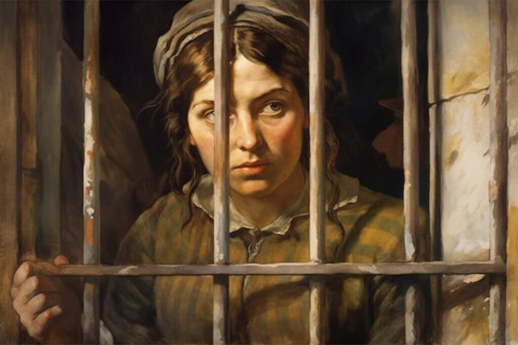 Grace Marks of Alias Grace in prison