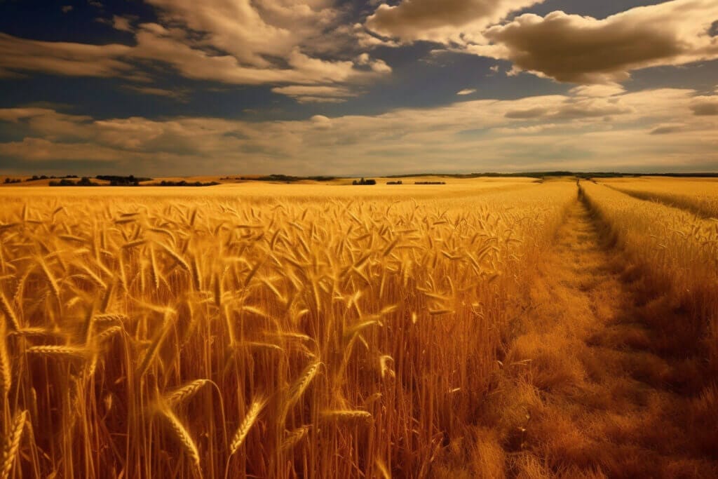 Wheat field in District 9 of the Hunger Games art
