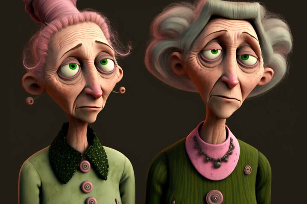 Portrait of Miss Forcible and Miss Spink 