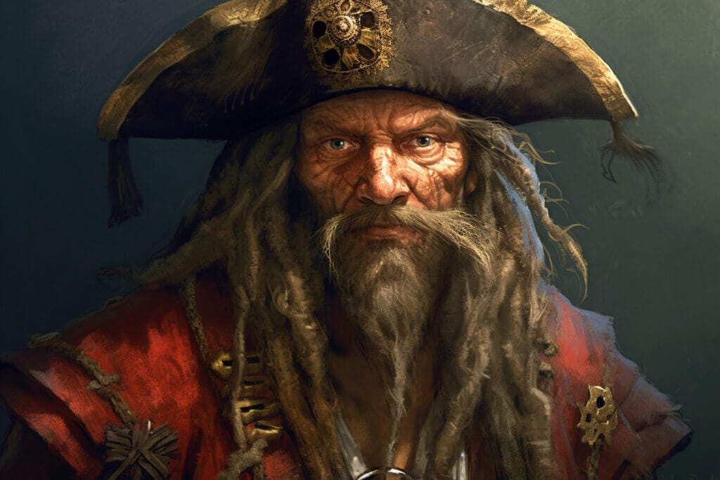 Billy Bones, the old pirate from Treasure Island novel