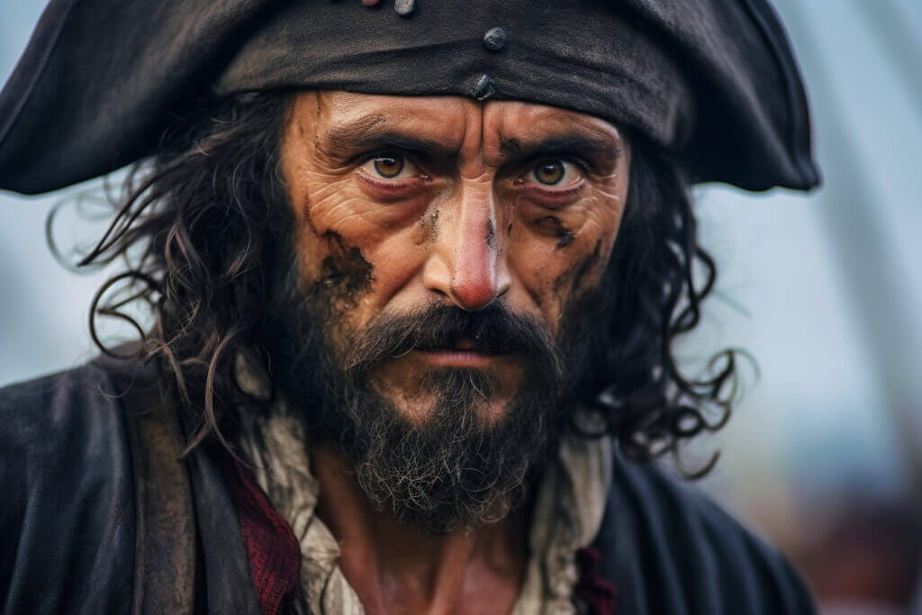 Black Dog from Treasure Island novel