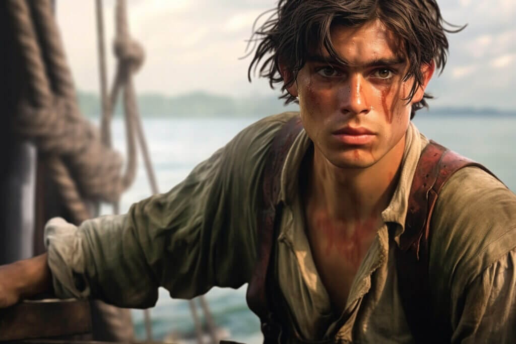 Jim Hawkins, the young adventurer from Treasure Island novel