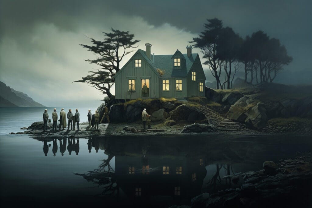 And Then There Were None by Agatha Christie Book Cover