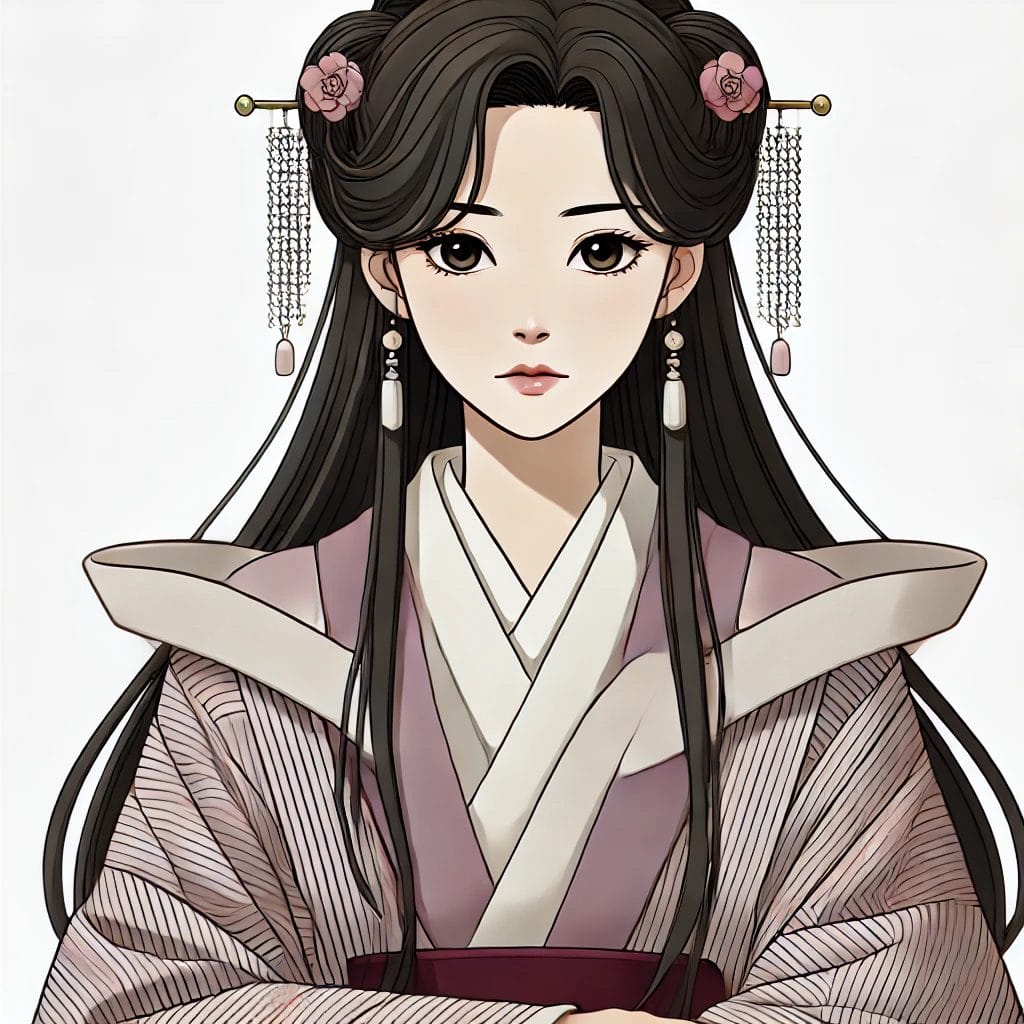 Lady Rokujō Portrait Cartoon Art