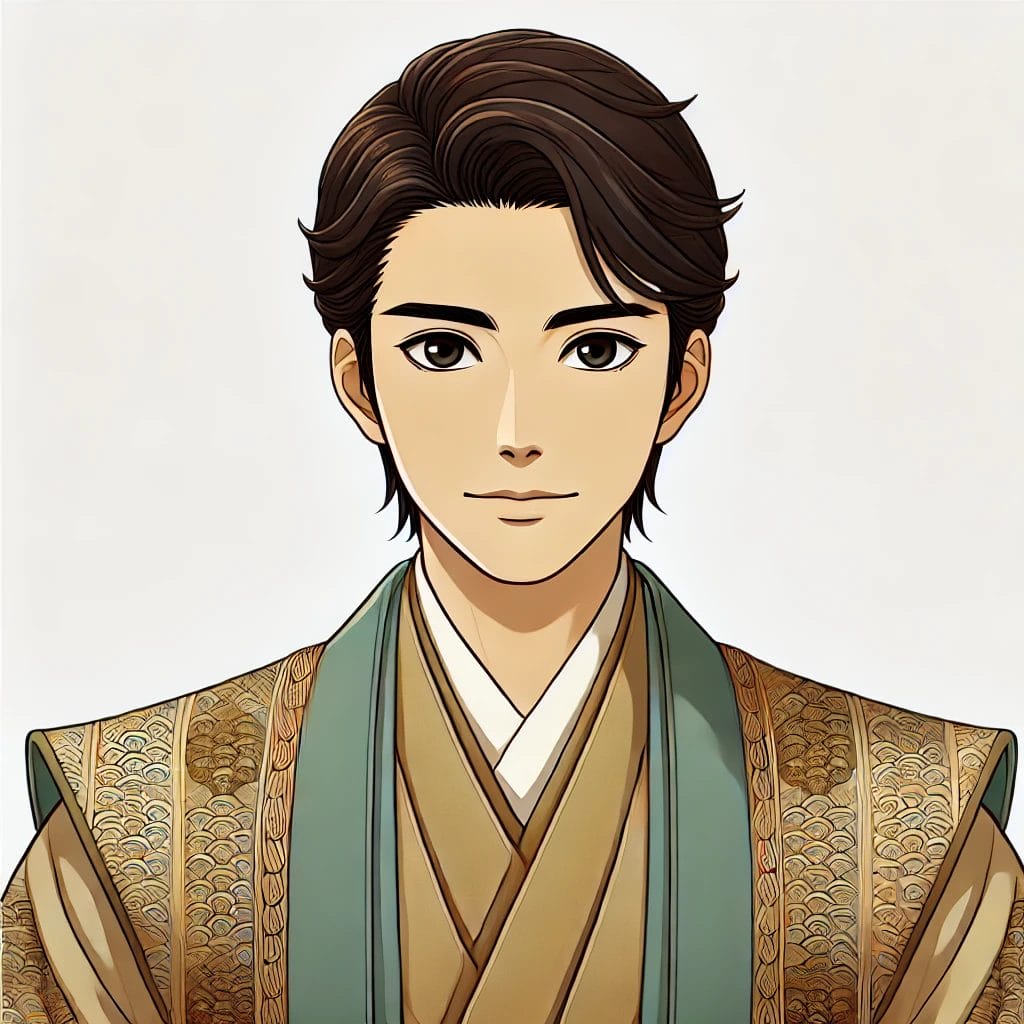 The Tale of Genji Character List 9 Ryozen Portrait Cartoon Art