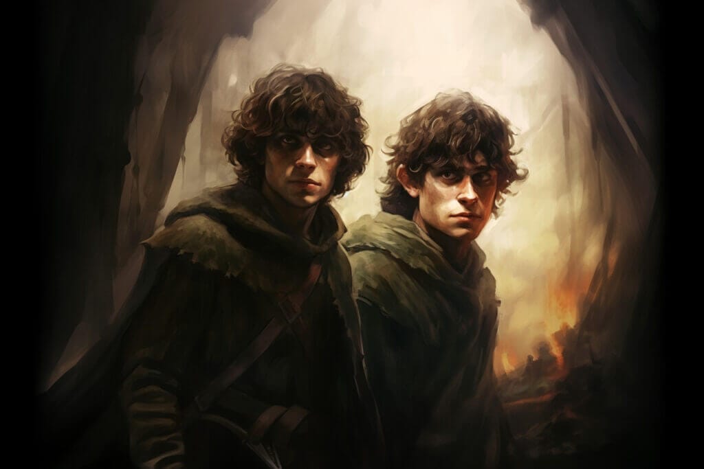 The Two Towers by J.R.R Tolkien Book Cover