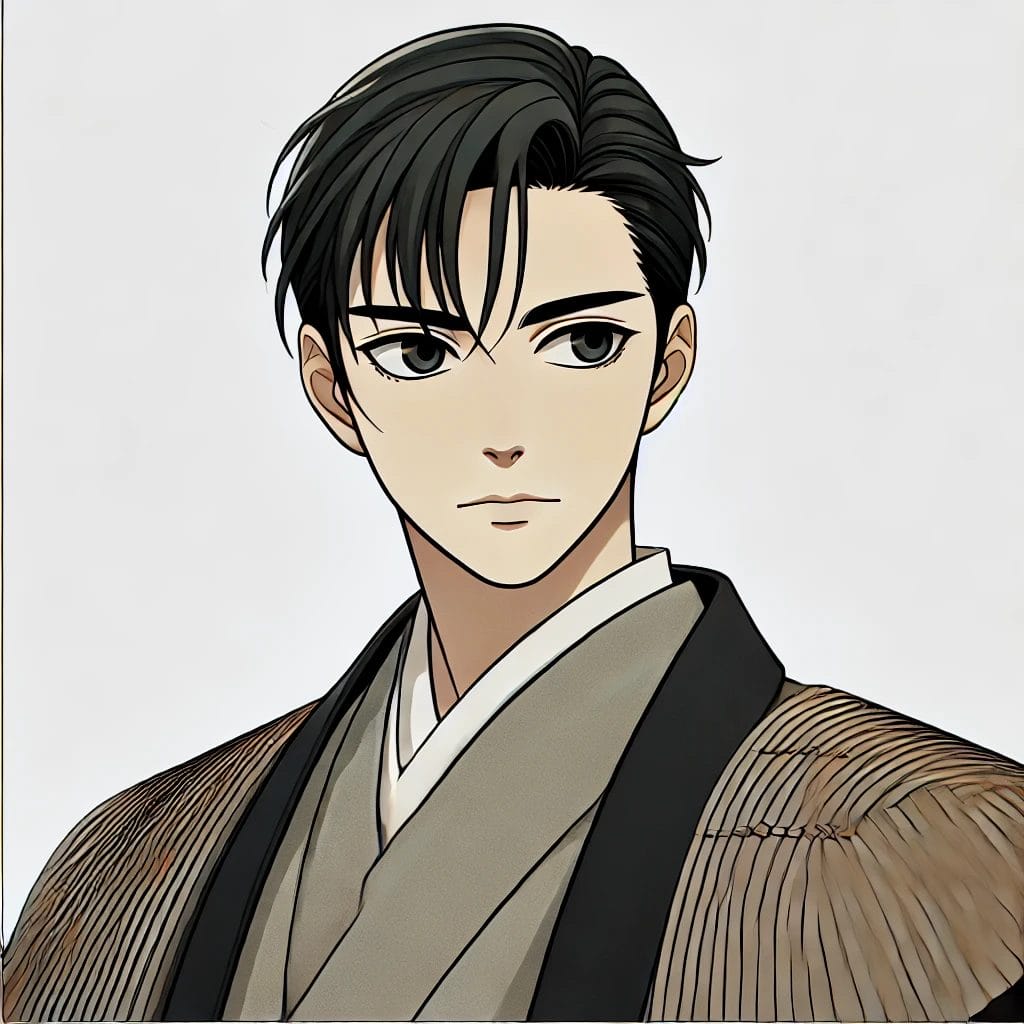 The Tale of Genji Character List 8 Yugiri Portrait Cartoon Art