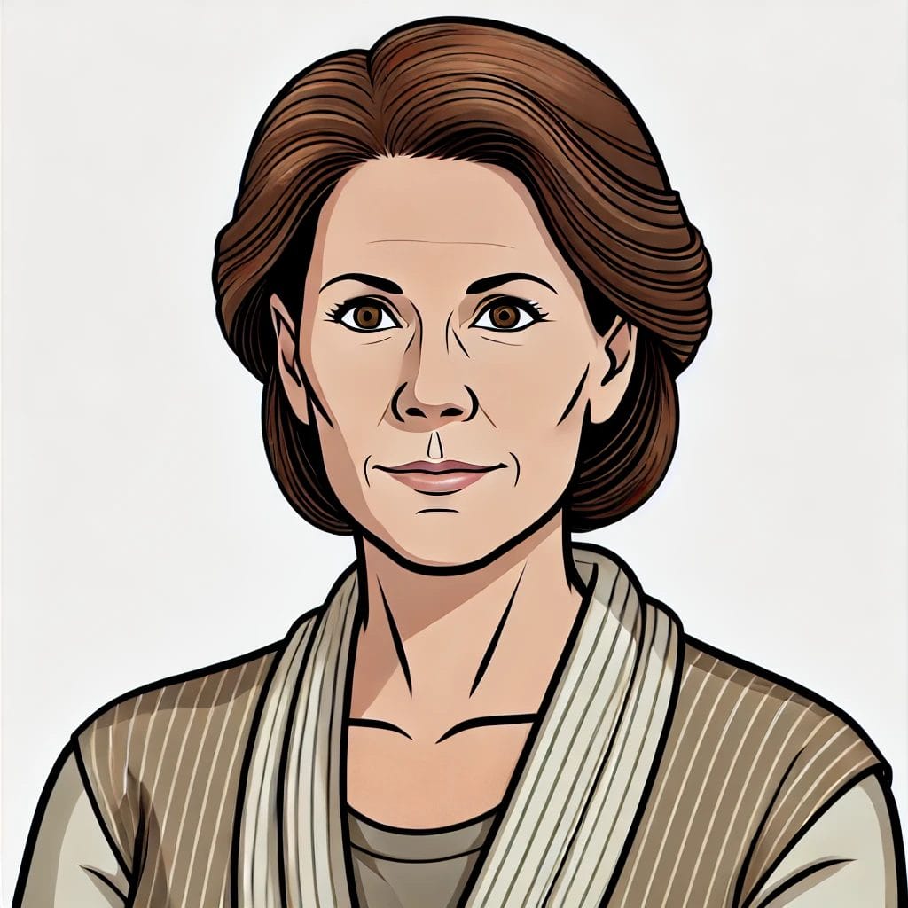 Loretta Bell Portrait Cartoon Art