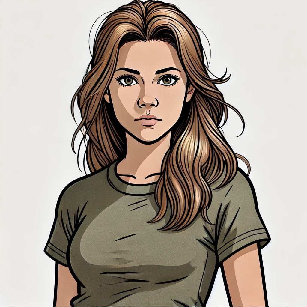 The Hitchhiker Portrait Cartoon Art