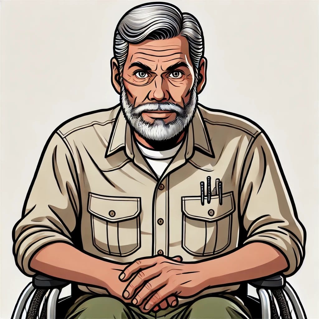 Uncle Ellis Portrait Cartoon Art