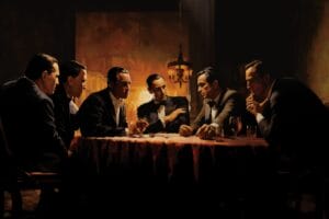 The Godfather Review 1 The Godfather by Mario Puzo Book Cover Digital Art