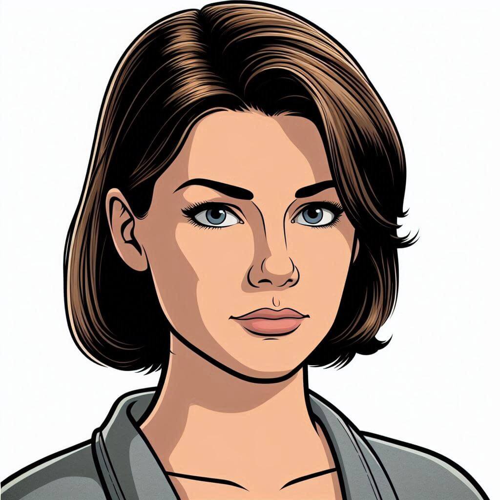 Portrait of Irene Irene Cartoon Portrait Art