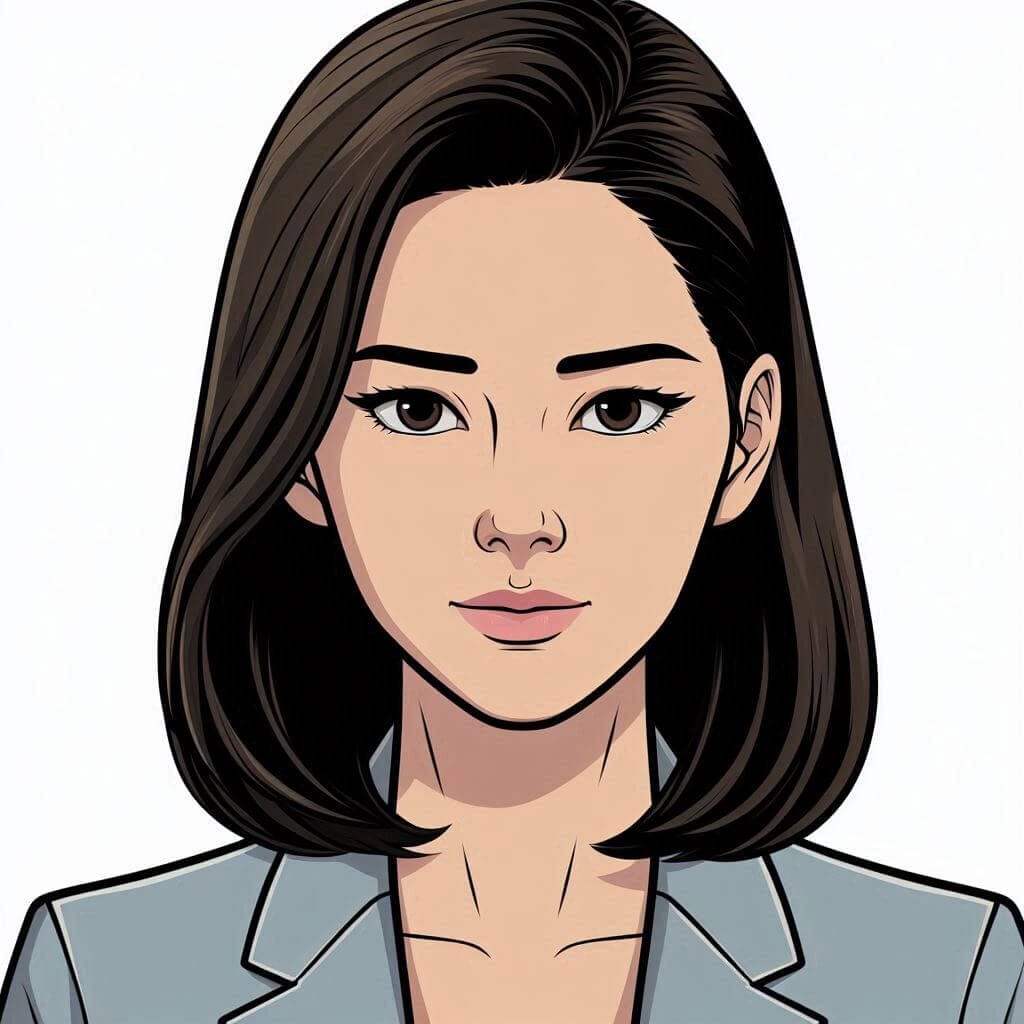 Portrait of Min Soo BAe Min Soo Bae Cartoon Portrait Art